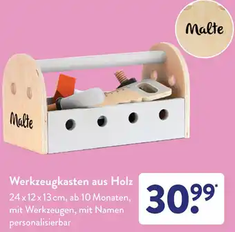 Aldi Süd Malte Werkzeugkasten aus Holz Angebot