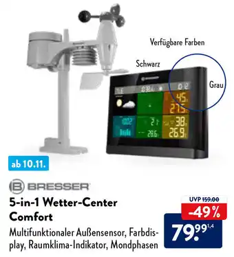 Aldi Süd Bresser 5in1 Wetter Center Comfort Angebot