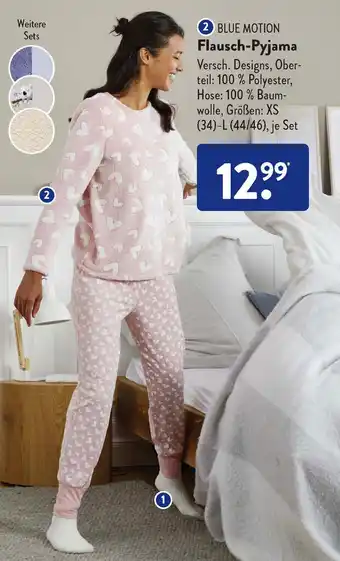 Aldi Süd Blue Motion Flausch Pyjama Angebot