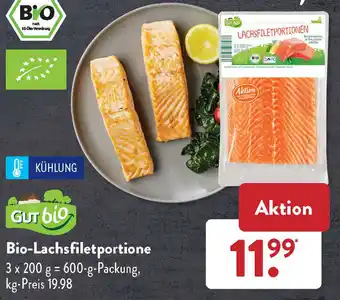 Aldi Süd Gut Bio Bio-Lachsfiletportione 600 g Packung Angebot