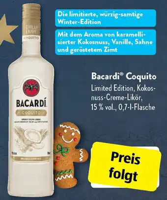 Aldi Süd Bacardi Coquito 0,7 L Flasche Angebot