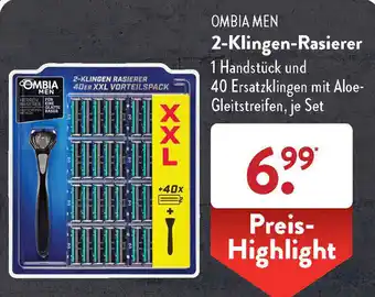 Aldi Süd Ombia Men 2 Klingen Rasierer Angebot