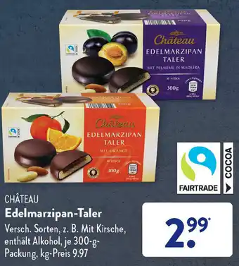 Aldi Süd Château Edelmarzipan Taler 300 g Packung Angebot