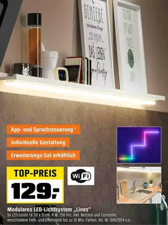 OBI Modulares LED-Lichtsystem ,,Lines" Angebot