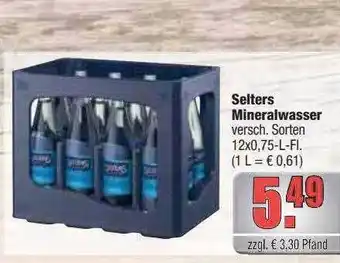 Profi Getränke Selters mineralwasser Angebot