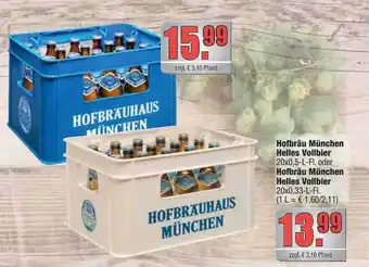 Profi Getränke Hofbräu münchen helles vollbier oder hofbräu münchen helles vollbier Angebot