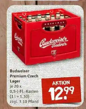 nahkauf Budweiser premium czech lager Angebot