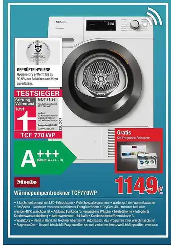 Electroplus Miele wärmepumpentrockner tcf770wp Angebot