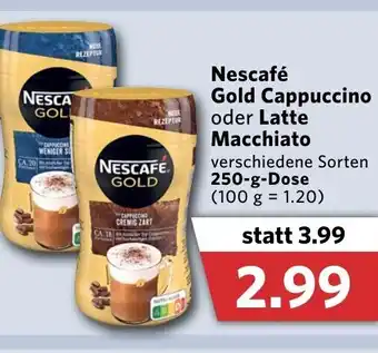 Combi Nescafé Gold Cappuccino oder Latte Macchiato 250g Dose Angebot