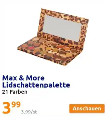 Action Max & More Lidschattenpalette 21 Farben Angebot