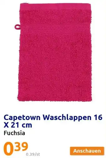 Action Capetown Waschlappen 16 x 21 cm Angebot