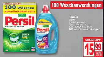 Edeka Henkel Persil Vollwaschmittel 100 Waschanwendungen Angebot