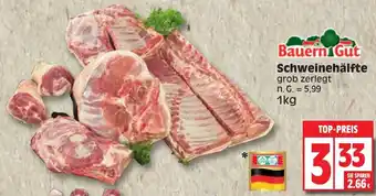 Edeka Bauern Gut Schweinehälfte 1kg Angebot