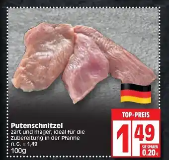 Edeka Putenschnitzel 100g Angebot