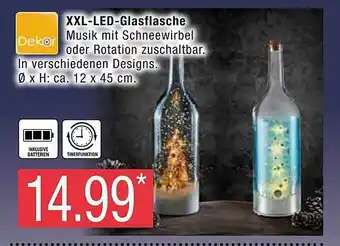 Marktkauf Dekor xxl-led-glasflasche Angebot