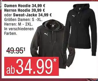 Marktkauf Damen hoodie, herren hoodie oder sweat-jacke Angebot