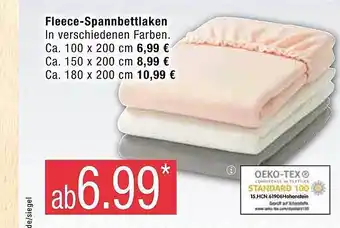 Marktkauf Fleece-spannbettlaken Angebot