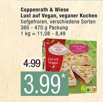 Marktkauf Coppenrath & wiese lust auf vegan, veganer kuchen Angebot