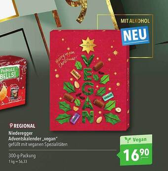 CITTI Markt Niederegger adventskalender „vegan“ Angebot