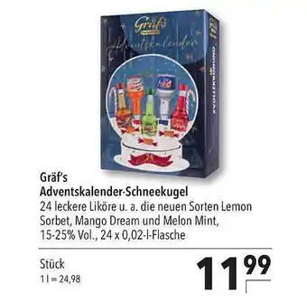 CITTI Markt Gräf's adventskalender-schneekugel Angebot