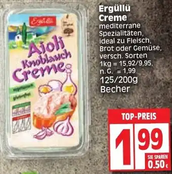 Edeka Ergüllu Creme 125/200g Becher Angebot