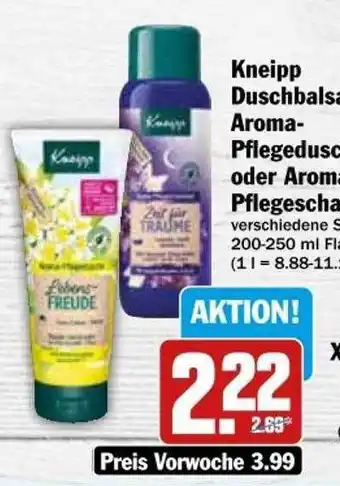 dodenhof Kneipp duschbalsam aroma-pflegedusche oder -pflegeschaumbad Angebot