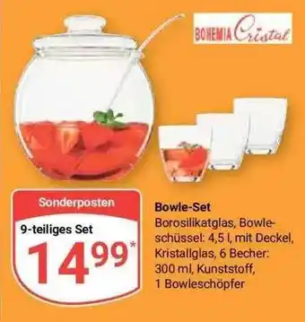 Globus Bowle-set bohemia cristal Angebot