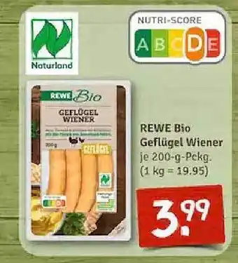 nahkauf Rewe bio geflügel wiener Angebot