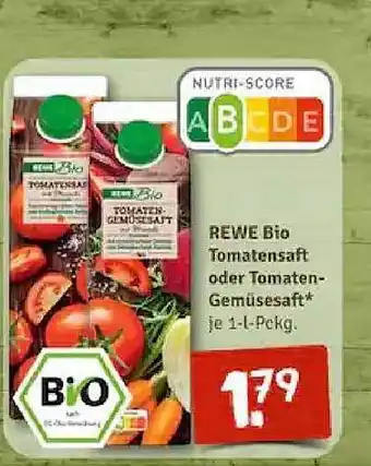 nahkauf Rewe bio tomatensaft oder tomaten gemüsesaft Angebot