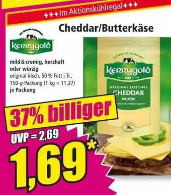 Norma Kerrygold cheddar oder butterkäse Angebot