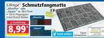 Norma Lifetex schmutzfangmatte „allwetter“ oder „square“ Angebot