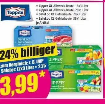 Norma Toppits zipper xl oder safeloc xl Angebot