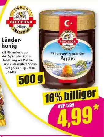 Norma Bihophar länderhonig Angebot