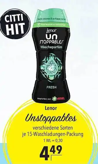 CITTI Markt Lenor unstoppbles Angebot