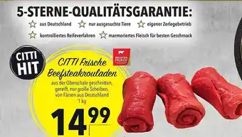 CITTI Markt Citti frische beefsteakrouladen meister frisch Angebot