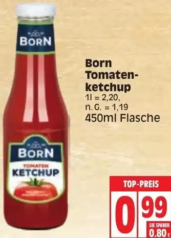 Edeka Born Tomatenketchup 450ml Flasche Angebot