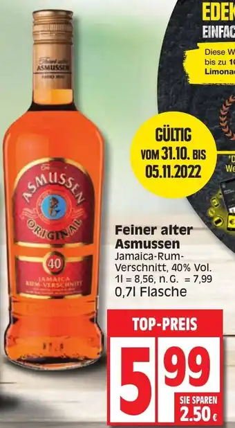 Edeka Feiner Alter Asmussen 0,7L Flasche Angebot