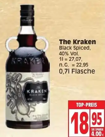 Edeka The Kraken Black Spiced 0,7L Flasche Angebot