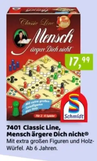 Idee+Spiel Schmidt Classic Line, Mensch argere Dich nicht Angebot