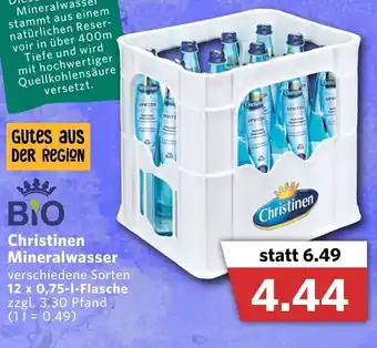 Combi Bio Christinen Mineralwasser 12x0,75L Angebot