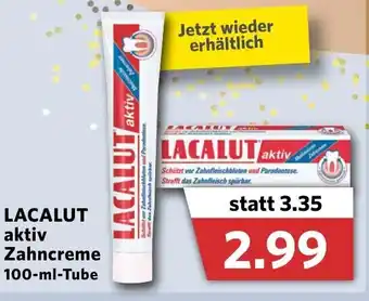 Combi Lacalut Aktiv Zahncreme 100ml Tube Angebot