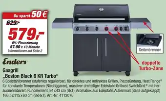 toom Baumarkt Enders Gasgrill Boston Black 6 KR Turbo Angebot