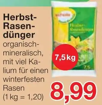 Jawoll Herbst Rasendünger 7,5 kg Angebot