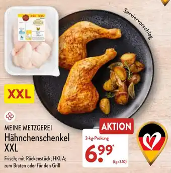 Aldi Nord Meine Metzgerei Hähnchenschenkel XXL 2 kg Packung Angebot