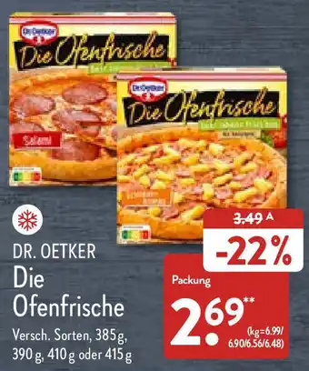 Aldi Nord Dr. Oetker Die Ofenfrische 385 g, 390 g, 410 g oder 415 g Angebot