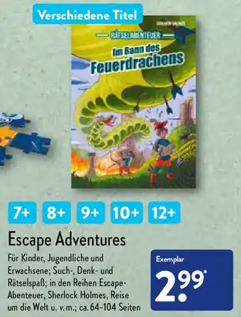 Aldi Nord Escape Adventures Angebot