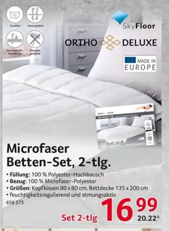 Selgros Microfaser Betten-Set 135*200 Angebot