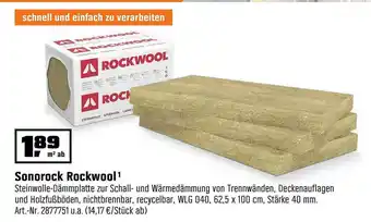 OBI Sonorock Rockwool Angebot