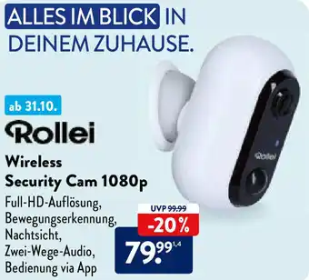 Aldi Nord Rollei Wireless Security Cam 1080p Angebot