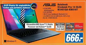 Expert Technomarkt Asus notebook vivobook pro 14 oled m3401qa-km016t Angebot